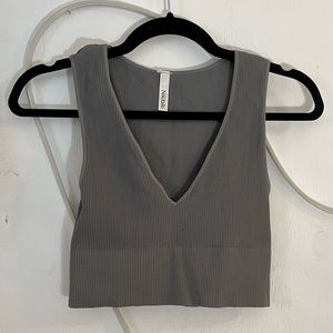 Niki Biki Cropped Grey Tank